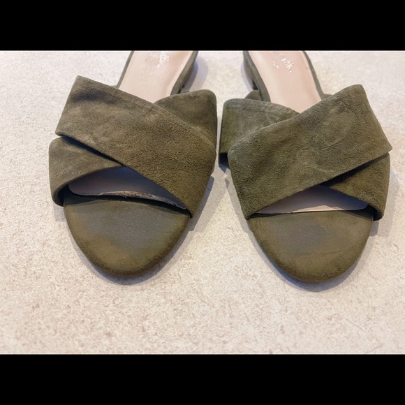 Seychelles Suede Green Strapped Sandals - Picture 3 of 4